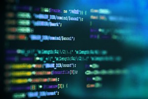 Software computer programming code abstract technology background